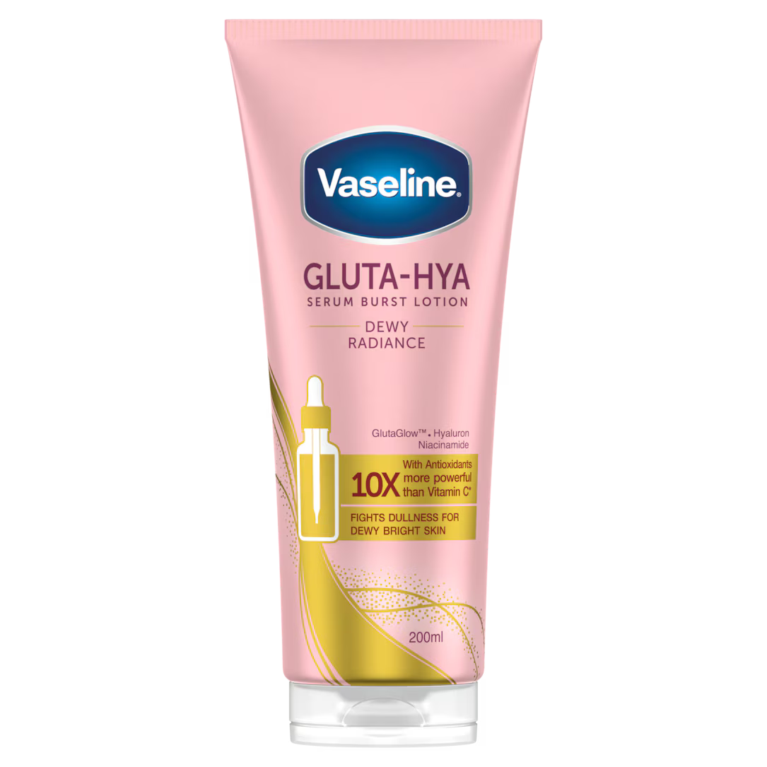Vaseline Gluta Hya Dewy Radiance Body Lotion with glutathione