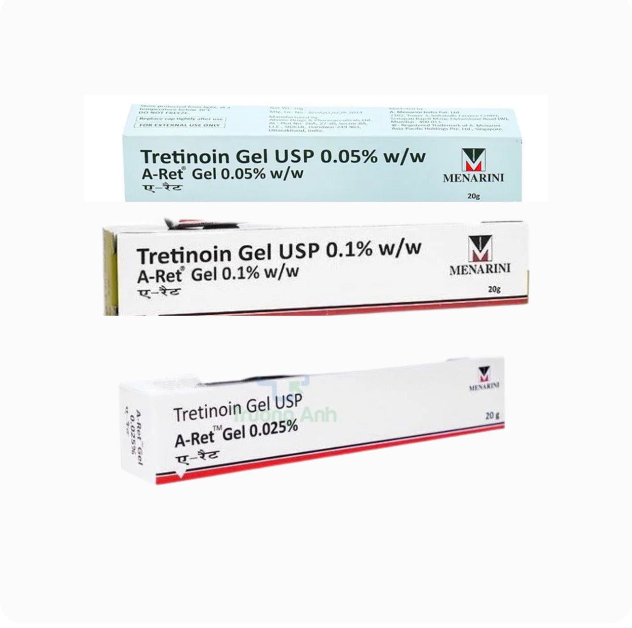 Menarini - Tretinoin Gel USP( 0.1/0.025/0.05)