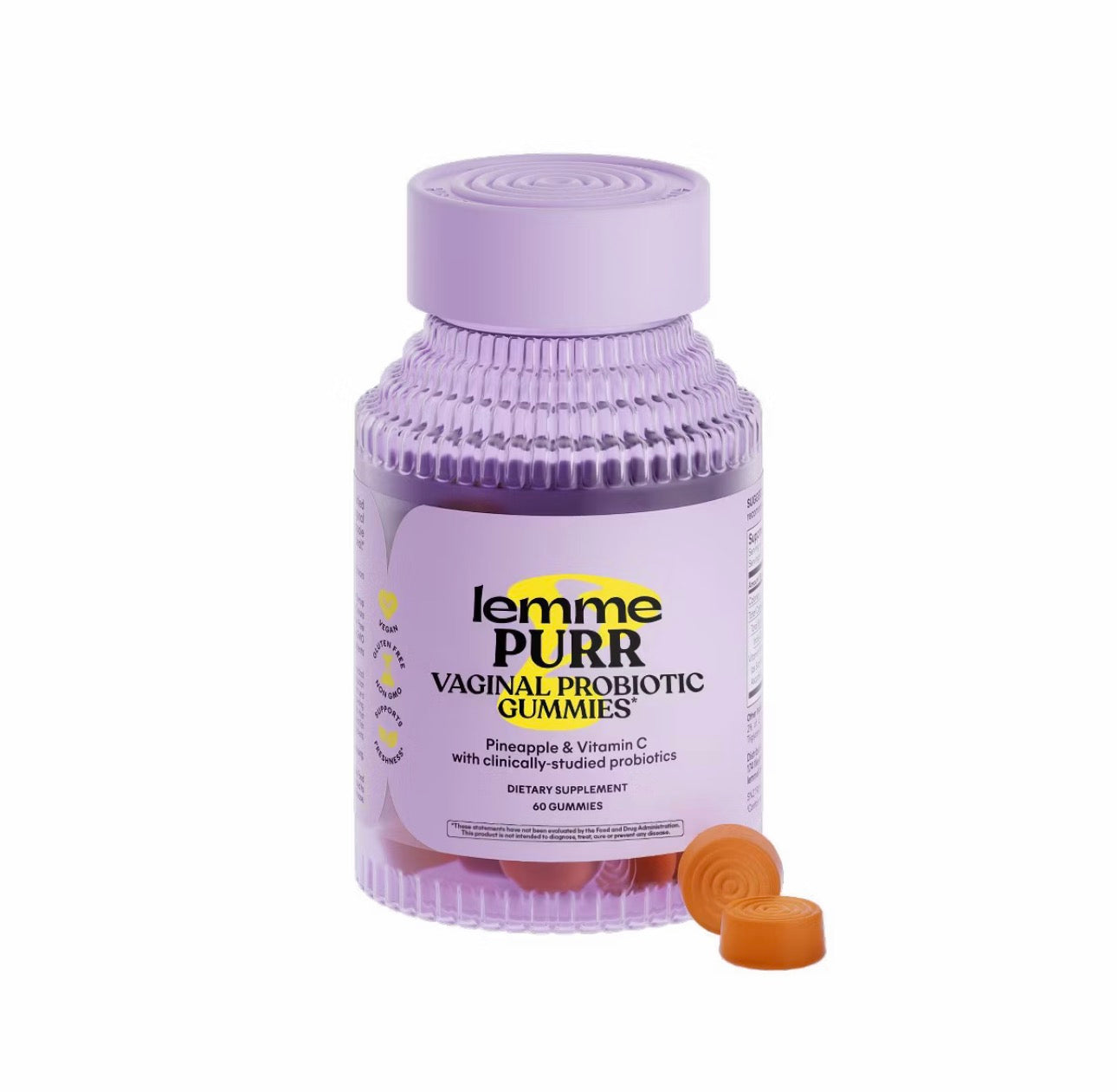 Lemme Purr Vaginal Probiotic Vegan Gummies