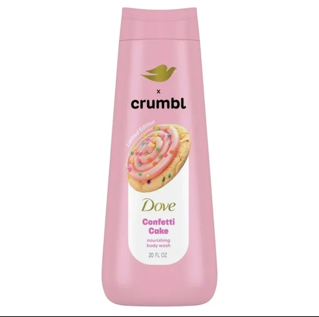 Dove x Crumbl Body Wash Confetti Cake
