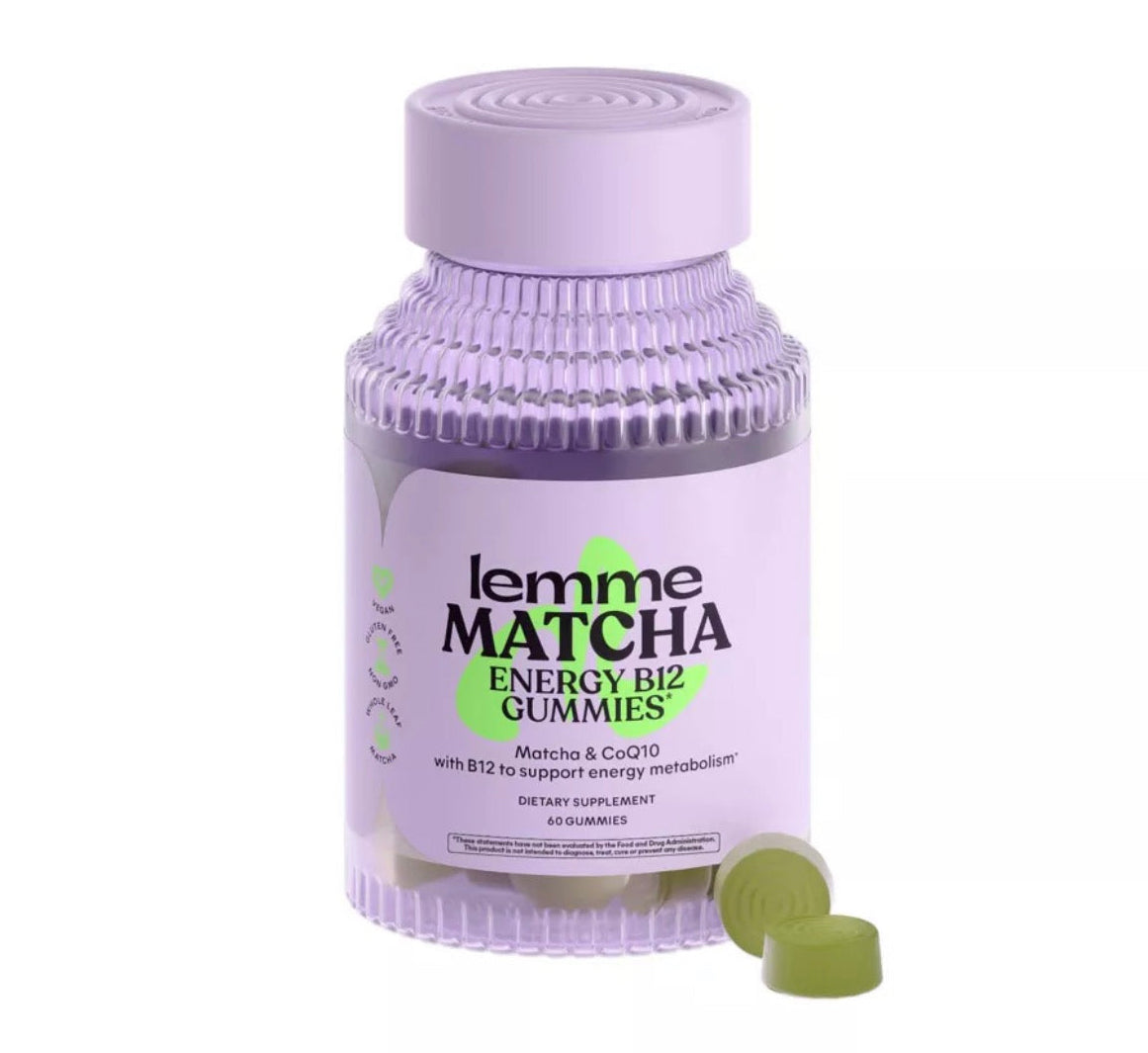 Lemme Matcha Energy B12 Vegan Gummies
