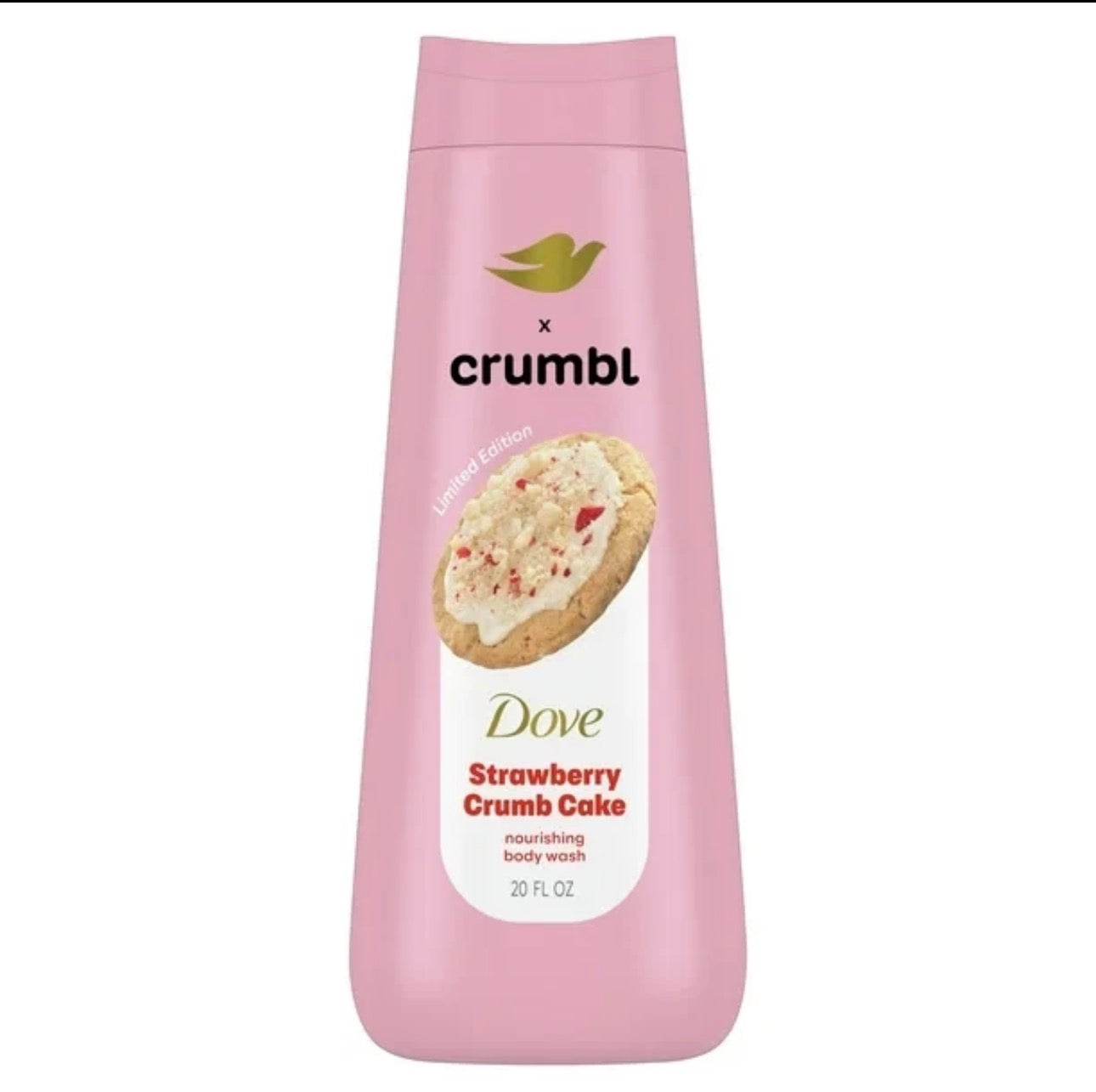 Dove x Crumbl Strawberry Crumb Cake Body Wash