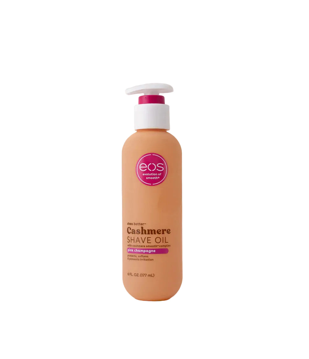 eos Pink Champagne Shave Oil bottle