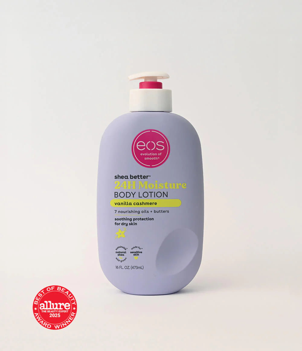 EOS Shea Butter Body Lotion Vanilla Cashmere 473ml bottle