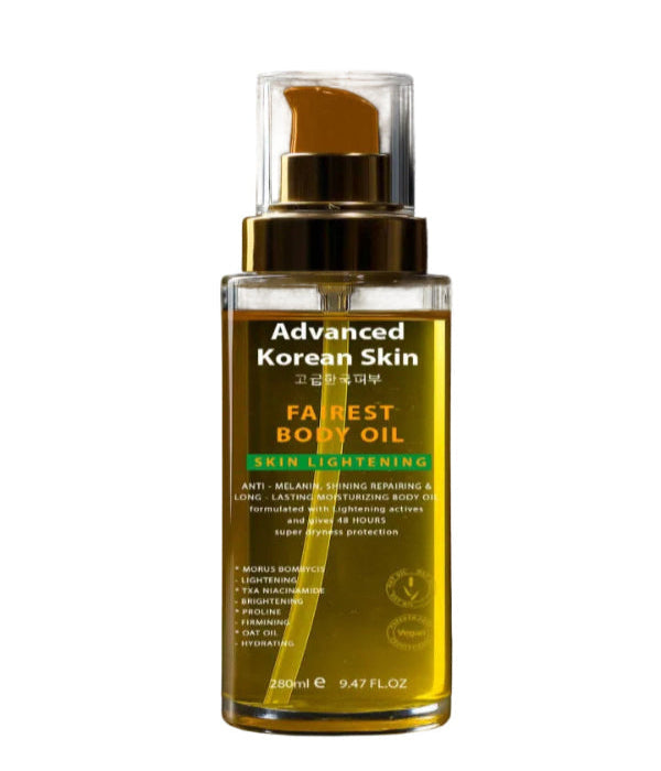 Advanced Korean Fairest Body Oil brightening treatment