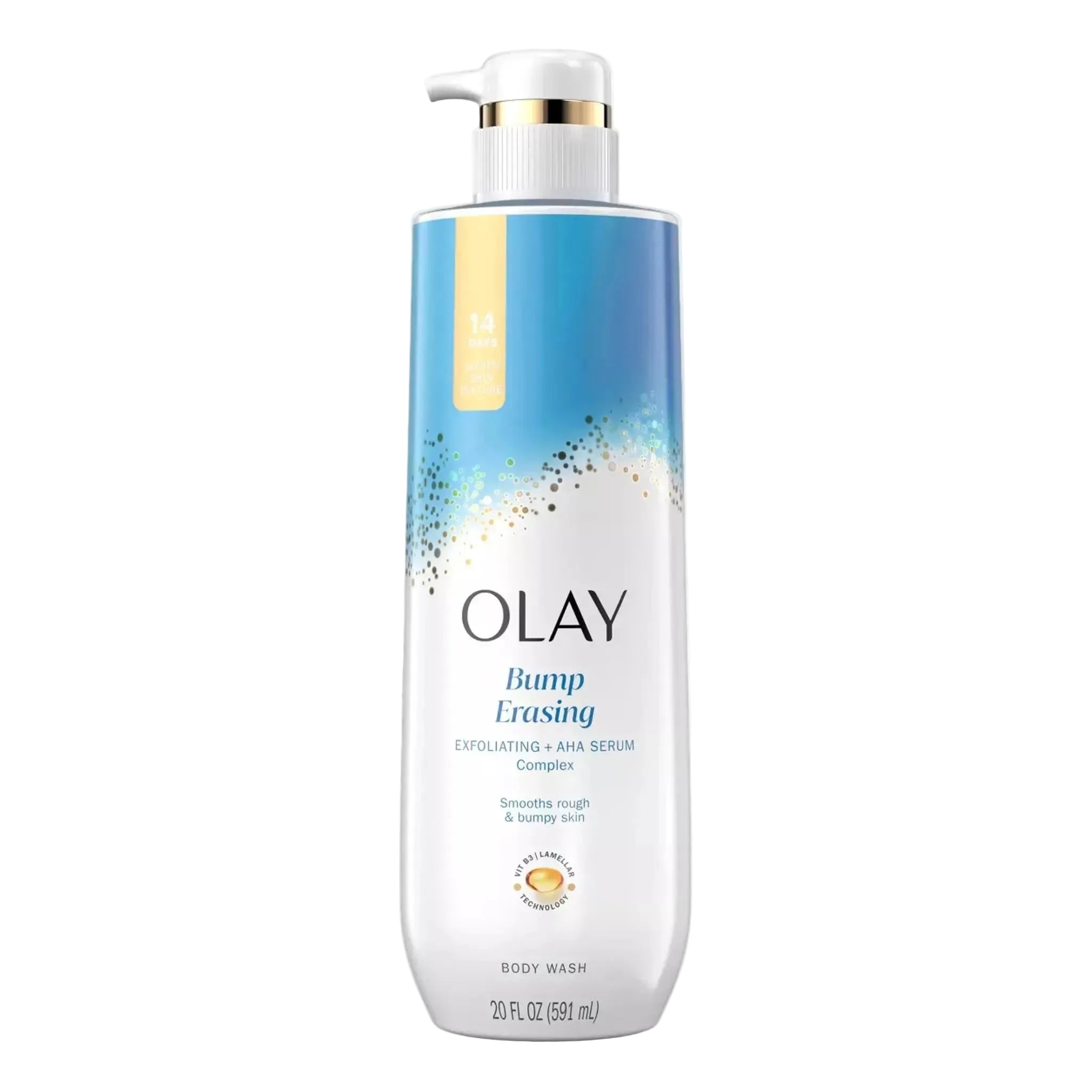 lay Bump Erasing Exfoliating Body Wash with AHA Serum 20oz
